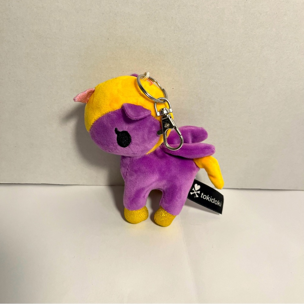 Tokidoki Aurora Flower Power orchid, unicorn keychain 4.5 inches.